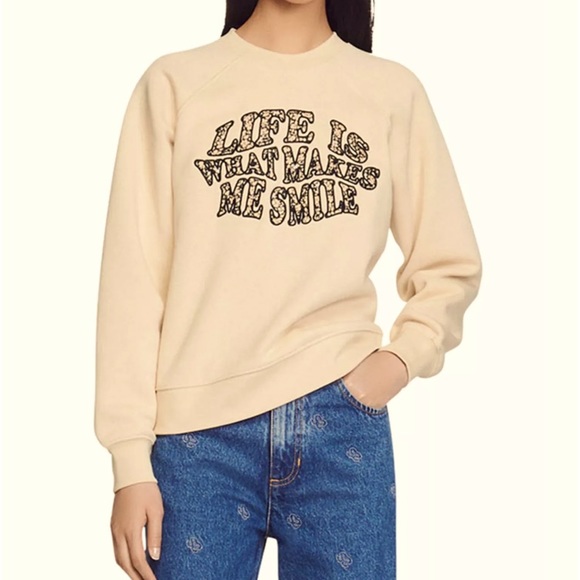 Sandro Life Graphic Sweatshirt size M - Picture 1 of 13
